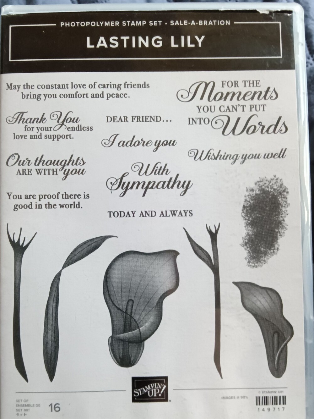 Stampin' Up! Lasting Lily Sympathy Stamp Set & Dies